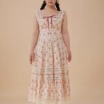 Curve & Plus Red Garnet Corset Dress