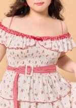 Curve & Plus Red Hood Maiden Dress - Image 6