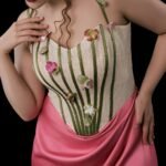 Curve & Plus Flower Vine Phantom Corset Dress