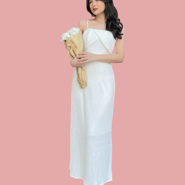 Bella Midi Dress - White