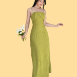 Bella Midi Dress - Avocado