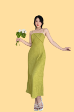 Bella Midi Dress - Avocado - Image 2
