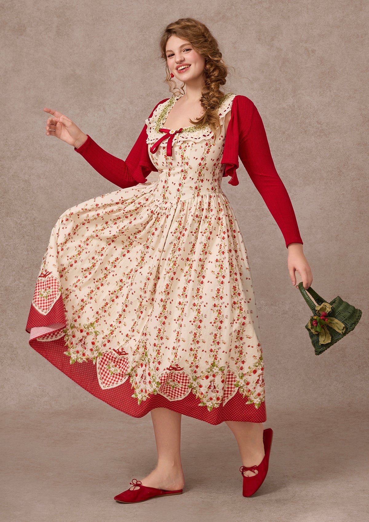 1_24f6a2dc-9a07-413a-86e4-7b7b7bd6b141 Curve&Plus Wildberry Picnic Dress - Image 1