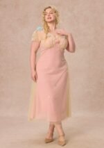 Curve&Plus Wind Perched Rose Quartz Dress