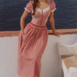 Cottage Girl Diary Red Top