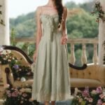 Green Bud Fairy Corset Dress