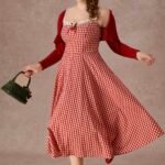 Curve&Plus Afternoon Berry Tea Dress