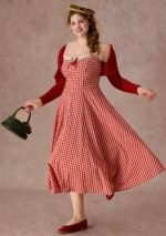 Curve&Plus Afternoon Berry Tea Dress