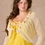 Curve&Plus Little Orange Cardigan