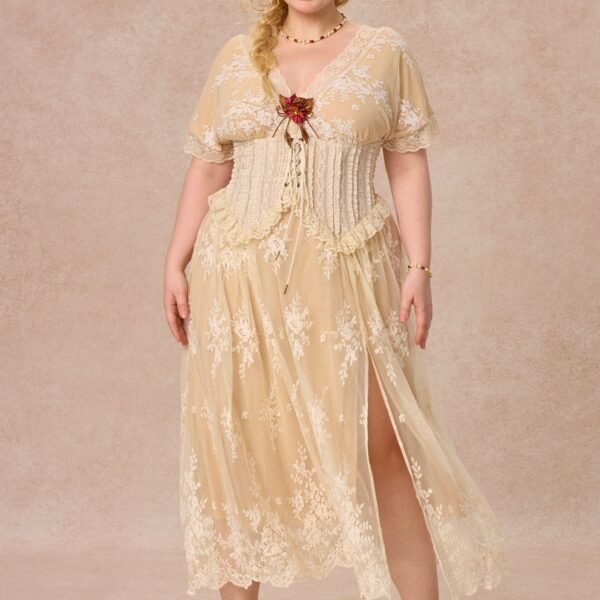 Curve&Plus Wild Thorn Rose Corset Dress