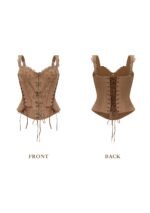 Chocolina Suede Corset - Image 2