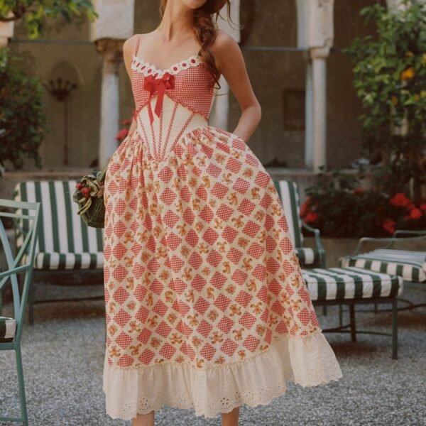 Picnic with Teddy Dress (Long)