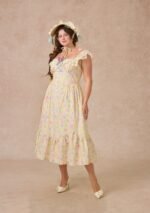Curve&Plus Honey Tea Garden Dress