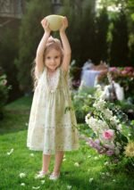 Toddler Girl Garden Tea Party Corset Dress