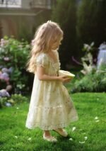 Toddler Girl Garden Tea Party Corset Dress - Image 7
