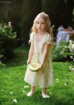 Toddler Girl Garden Tea Party Corset Dress - Image 8