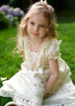 Toddler Girl Garden Tea Party Corset Dress - Image 3