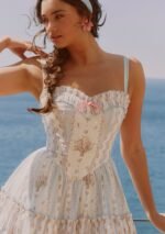 Girl in Blue Wind Dress - Image 2