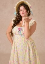 Curve&Plus Honey Tea Garden Dress - Image 2