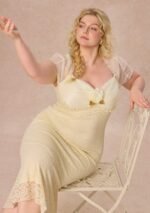 Curve&Plus Cream Letter Dress - Image 2