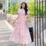 Rosalie - printed floral midi dress