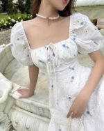 Fleur - embroidery blue floral - Image 3