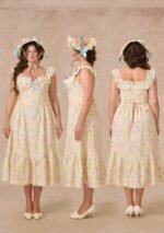 Curve&Plus Honey Tea Garden Dress - Image 3