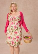 Curve&Plus Corn Poppy Cardigan - Image 3