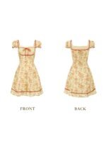 Crimson Berry Rose Dress - Image 3