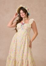 Curve&Plus Honey Tea Garden Dress - Image 5