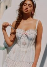 Girl in Blue Wind Dress - Image 6
