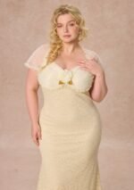 Curve&Plus Cream Letter Dress - Image 5