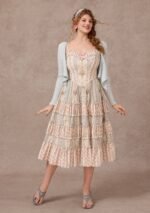 Curve&Plus Girl in Blue Wind Dress - Image 5