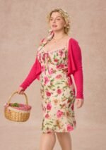 Curve&Plus Corn Poppy Cardigan - Image 5