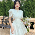 Hailey Floral White Mini Dress