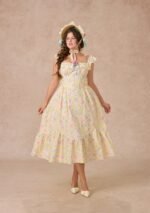 Curve&Plus Honey Tea Garden Dress - Image 6