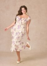 Curve&Plus Purple Iris Swayed by Wind Dress - Image 6