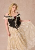 Curve&Plus Midnight Crimson Rose Corset Dress - Image 6