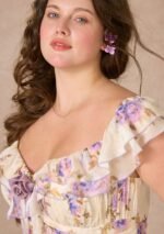 Curve&Plus Purple Iris Swayed by Wind Dress - Image 7