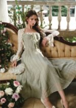 Green Bud Fairy Corset Dress - Image 8
