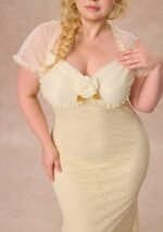 Curve&Plus Cream Letter Dress - Image 8