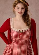 Curve&Plus Afternoon Berry Tea Dress - Image 9