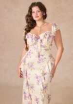 Curve&Plus Purple Iris Swayed by Wind Dress - Image 9
