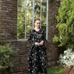 December - black long sleeve midi dress