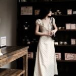 Jollie - polka dot midi dress