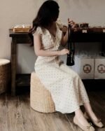 Jollie - polka dot midi dress - Image 5