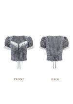 Cottage Girl Diary Navy Top - Image 2